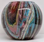 vaas gegoten pouring art epoxy uniek handmade kunst bolvaas, Wit, Nieuw, Ophalen of Verzenden, Glas