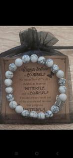 Armband vlinder met tekst, Ophalen of Verzenden, Nieuw