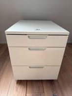 IKEA Galant Ladeblok wit met 3 lades op wielen, Huis en Inrichting, Kasten | Ladekasten, Ophalen, Minder dan 50 cm, Zo goed als nieuw