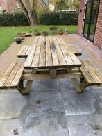 picknicktafel, Tuin en Terras, Picknicktafels, Ophalen, Gebruikt, Rechthoekig, Hout
