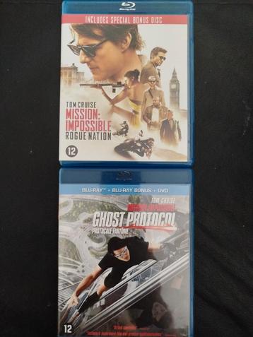 MISSION IMPOSSIBLE ROQUE NATION& GHOST PROTOCOL BLU RAY beschikbaar voor biedingen