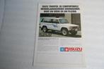 Folder / flyer Isuzu Trooper (11-1984) (3), Ophalen of Verzenden, Zo goed als nieuw, Overige merken