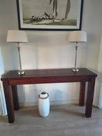 Houten Console Tafel, Minder dan 50 cm, 100 tot 150 cm, Klassiek, Ophalen of Verzenden