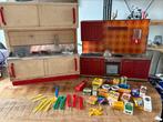 Antiek speelgoed keukens blik met accessoires, Antiek en Kunst, Antiek | Speelgoed, Ophalen of Verzenden