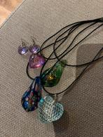 glazen kettingen, Ophalen of Verzenden, Zo goed als nieuw, Roze, Overige materialen