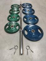 Lifemaxx Halterstang Set 140kg, Ophalen, Benen, Gebruikt, Onbekend