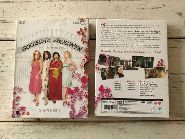 Gooische Vrouwen - seizoen 1 (3 dvd’s), Cd's en Dvd's, Dvd's | Tv en Series, Gebruikt, Komedie, Vanaf 12 jaar, Ophalen of Verzenden
