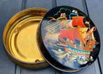 Rond blikje met groot zeilschip/kotter. Drsn.11,5 cm/H.5 cm., Verzamelen, Ophalen of Verzenden, Zo goed als nieuw, Overige, Overige merken