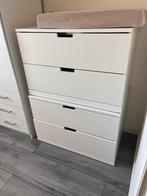2x IKEA Nordli ladekast (wit), Huis en Inrichting, Ophalen, Kunststof, Gebruikt, 50 tot 100 cm