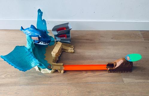 Hot Wheels Shark / Beach Battle - Haai Surfwedstrijd, Kinderen en Baby's, Speelgoed | Racebanen, Zo goed als nieuw, Racebaan, Handmatig