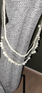 Vintage parelketting jaren eind 50 /60, Sieraden, Tassen en Uiterlijk, Kettingen, Ophalen of Verzenden, Zo goed als nieuw, Wit
