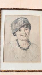 Louis Soonius Aquarel Portret, 1917, Ophalen of Verzenden