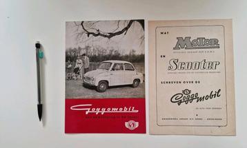 2 foldertjes Goggomobil 1954 beschikbaar voor biedingen