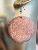 Houten bohemian oorbellen, Ophalen of Verzenden, Nieuw, Bruin, Overige materialen