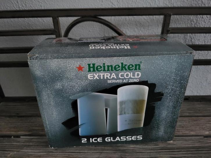 Heineken Extra Cold Ice Glazen - Nieuw in doos, Verzamelen, Biermerken, Nieuw, Glas of Glazen, Heineken, Ophalen