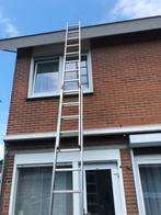Te koop Aluminium Schuif ladder 12 tredes dus werkhoogte, Ophalen of Verzenden, Zo goed als nieuw, 4 meter of meer