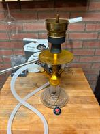 Amy Deluxe Waterpijp goudkleurig, Verzamelen, Rookartikelen, Aanstekers en Luciferdoosjes, Ophalen of Verzenden, Zo goed als nieuw