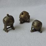Brons mini trommels koper zwaar tonnen 4 cm letterbak, Antiek en Kunst, Curiosa en Brocante, Ophalen of Verzenden