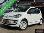 Volkswagen Up! 1.0 high up! White, Euro 5, Gebruikt, 4 stoelen, Leder en Stof