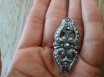 Art Deco broche Marcasite, Sieraden, Tassen en Uiterlijk, Broches, Ophalen of Verzenden, Zo goed als nieuw, Overige materialen