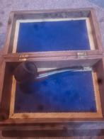 Pijp met doosje, Verzamelen, Rookartikelen, Aanstekers en Luciferdoosjes, Ophalen of Verzenden