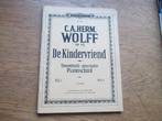 C.A.HERM.WOLFF - DE KINDERVRIEND -PIANOSCHOOL, Gebruikt, Ophalen of Verzenden, Artiest of Componist, Piano