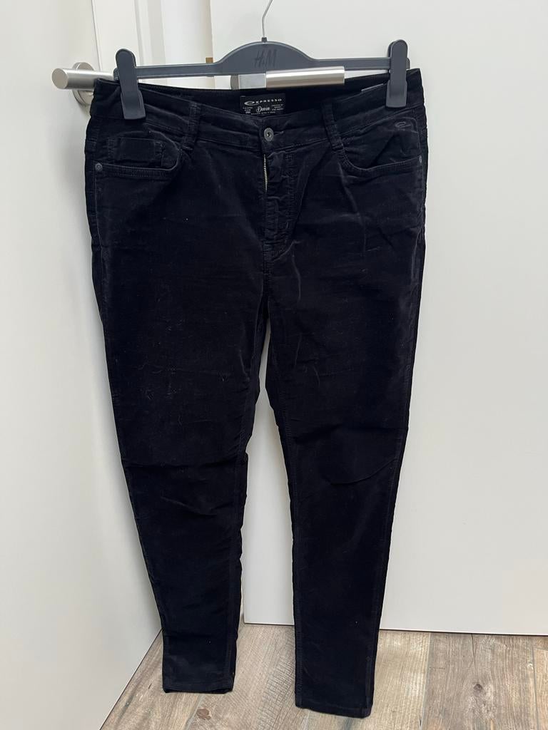 Expresso fluwelen broek zwart - 42, Expresso, Zwart, Maat 42/44 (L), Ophalen of Verzenden