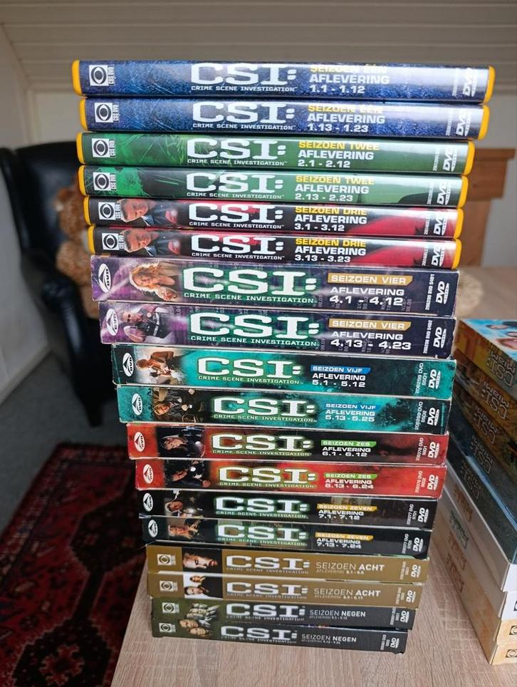 CSI Seizoen 1 t/m 9 - Complete Collectie!, Cd's en Dvd's, Dvd's | Tv en Series, Gebruikt, Thriller, Boxset, Vanaf 16 jaar, Ophalen of Verzenden