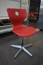 V/S bureaustoel bureaukruk kruk werkkruk | 2 voor €15,-, Ophalen of Verzenden, Gebruikt, Rood, Bureaukruk
