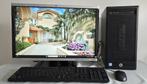 Top Merk HP Zeer Vlotte PC 8 Gb Ram W11 Lcd 22" Incl All, Computers en Software, Hp, Met monitor, 8 GB, Refurbished