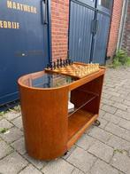 Vintage vitrine trolley kastje op wielen jaren '60, Ophalen