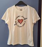 Tommy Hilfiger wit shirt met tekst + rood hart mt S nr 45963