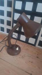 Vintage bureaulamp jaren 70 bruin, Verzenden, Zo goed als nieuw, Minder dan 50 cm