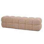 Ptmd teddy bank beige, Ophalen, Nieuw, Rechthoekig, 125 cm of meer