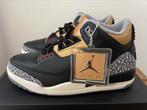 Wmns Air Jordan 3 Retro Cement Gold maat 39, Zwart, Nieuw, Ophalen of Verzenden, Sneakers of Gympen