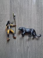 Schleich strijder met panter, Ophalen of Verzenden, Zo goed als nieuw