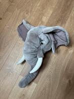 Olifantenkop knuffel voor aan de muur, Ophalen, Zo goed als nieuw, Wanddecoratie