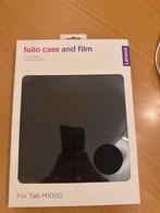 Lenovo Tab M10 HD Folio Case + Screenprotector - Nieuw, Ophalen of Verzenden, Nieuw, 10 inch, Bescherming voor- en achterkant