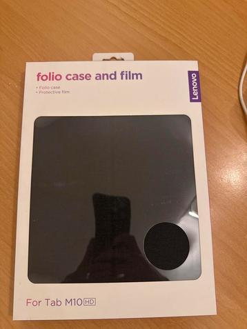 Lenovo Tab M10 HD Folio Case + Screenprotector - Nieuw beschikbaar voor biedingen