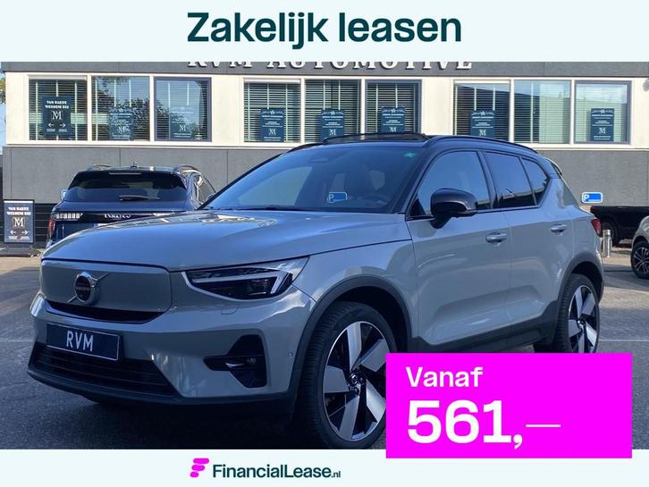 Volvo XC40 Single Motor Extended Range Ultimate 82 kWh LEKKE, Auto's, Volvo, Bedrijf, Lease, Financial lease, XC40, ABS, Achteruitrijcamera