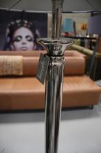 Vloerlamp Floris Light & Living nikkel velvet marmer, Huis en Inrichting, Lampen | Vloerlampen, 150 tot 200 cm, Metaal, Zo goed als nieuw