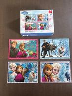 4 in 1 Elsa puzzel (35, 50, 70 & 100 stukjes), Ophalen of Verzenden, Meer dan 50 stukjes, Gebruikt, 4 tot 6 jaar