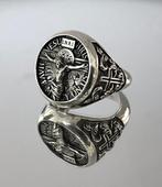 Zilveren Jezus Christus ring, Sieraden, Tassen en Uiterlijk, Ringen, 19 tot 20, Nieuw, Ophalen of Verzenden, Dame of Heer