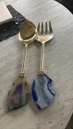 Gouden slabestek met edelstenen, Ophalen of Verzenden, Gebruikt, Rvs of Chroom