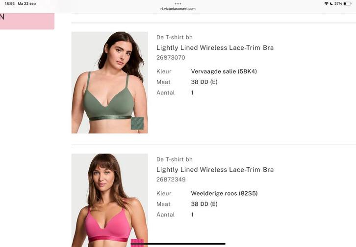 Victoria's Secret BH's - Nieuw!, Kleding | Dames, Ondergoed en Lingerie, BH, Groen, Ophalen of Verzenden