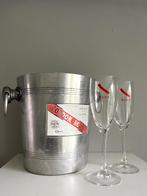 Champagne koeler met glazen Mumm, Ophalen of Verzenden, Zo goed als nieuw