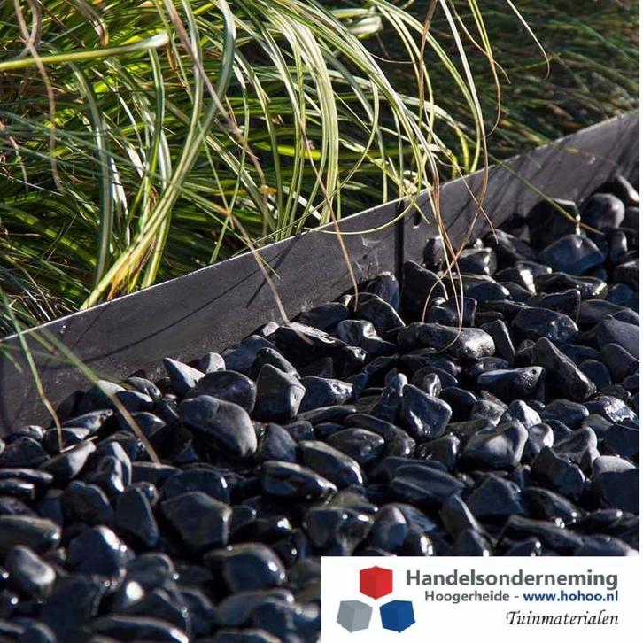 Kantopsluiting zwart gecoat moderne tuinen contrast terras, Tuin en Terras, Grind, Keien en Split, Nieuw, Split, Zwart, Overige materialen