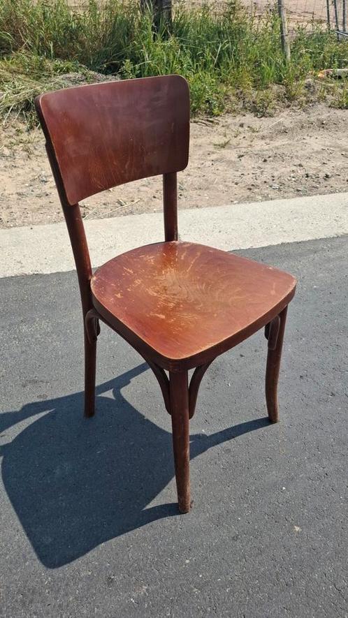 48 thonet ORGINEEL cafe stoel vintage + sticker barnfind!, Antiek en Kunst, Antiek | Meubels | Stoelen en Banken, Ophalen of Verzenden