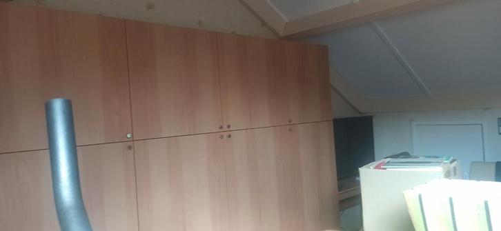 Lichte eiken fineer wandkast 250x200, Huis en Inrichting, Kasten | Kledingkasten, Zo goed als nieuw, 150 tot 200 cm, 200 cm of meer