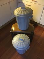 Twee grote Curver vaten / emmers met klemdeksel, Ophalen, Gebruikt, Overige typen, Minder dan 50 cm